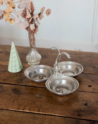 Alix, la coupelle triple en métal N°519