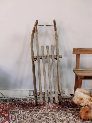 Alix, la luge décorative en bois N°526