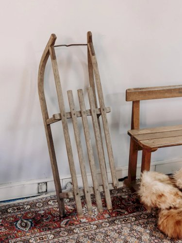 Alix, la luge décorative en bois N°526