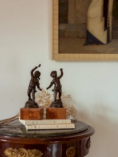 Alix, la paire de chérubins en bronze N°564