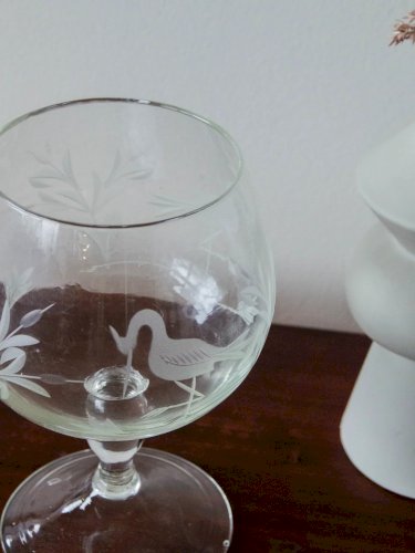 Alix, le grand verre sur pied décoratif N°527