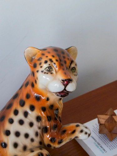 Alix, le léopard en céramique italienne N°501