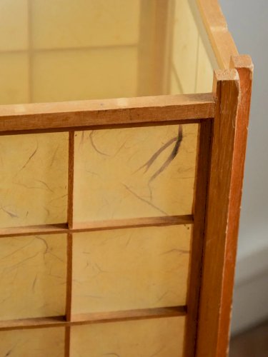 Alix, le petit paravent en feuille de bois N°485