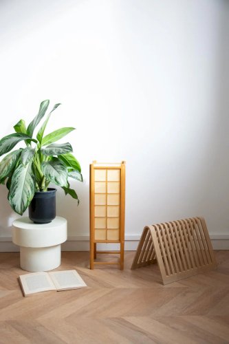 Alix, le petit paravent en feuille de bois N°485