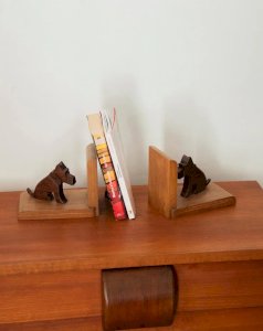 Alix, le serre-livres Art déco en bois N°583