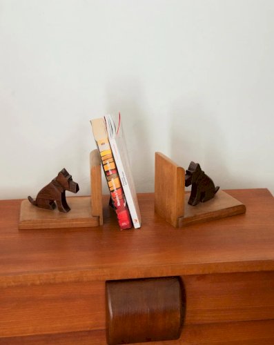 Alix, le serre-livres Art déco en bois N°583