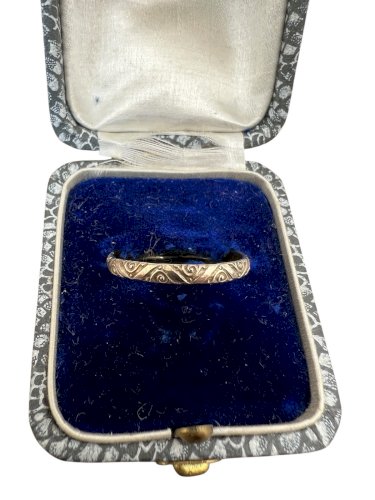 Alliance 19eme Argent Vermeil  poinçon 835 Unisexe taille 58,5 FR Antic ring
