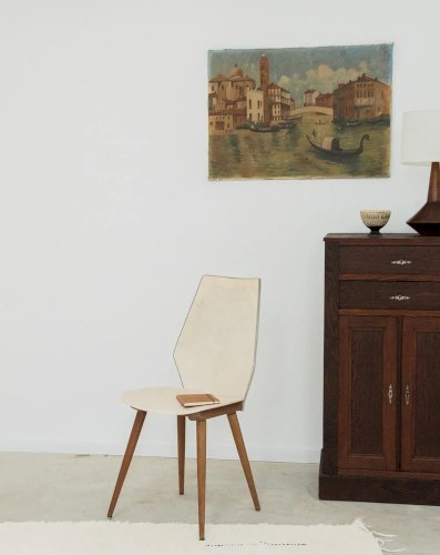 Alma, la chaise Baumann en bois N°333