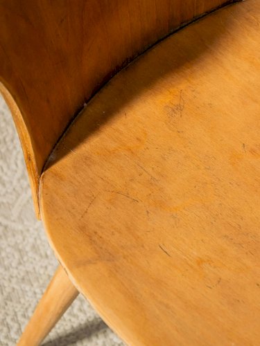 Alma, la chaise Baumann en bois N°849