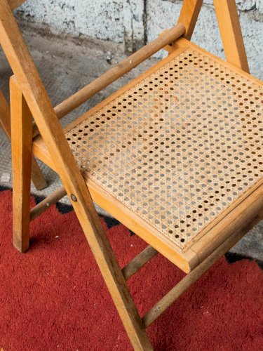 Alma, la chaise cannée en bois N°735