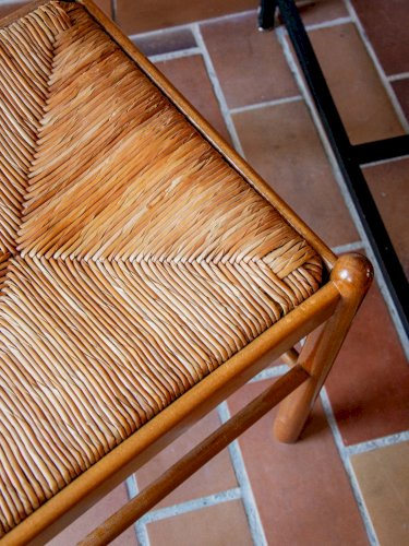 Alma, la chaise en bois et paille N°452