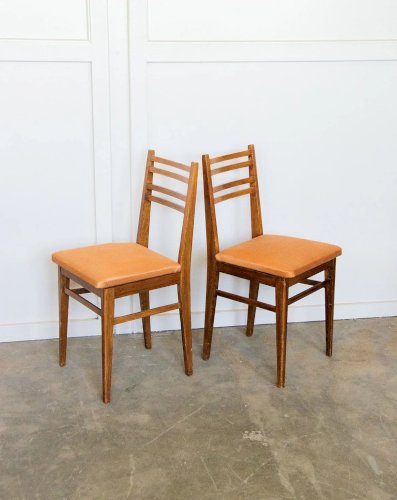 Alma, la chaise en bois orange N°326