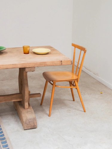 Alma, la chaise en bois orangé N°825