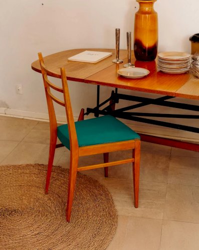 Alma, la chaise en bois verte N°869