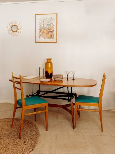 Alma, la chaise en bois verte N°869