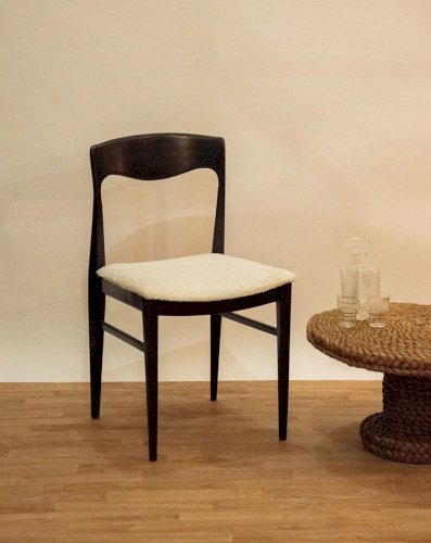 Alma, la chaise en tissu et bois N°794