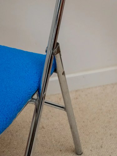 Alma, la chaise Souvignet chromée N°873