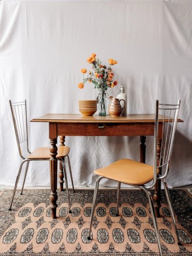 Alma, la paire de chaises chromées N°1277