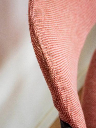 Alma, la paire de chaises chromées roses N°1238