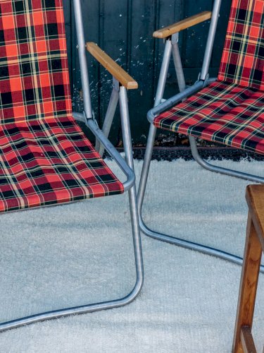 Alma, la paire de chaises en aluminium N°605