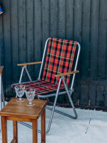 Alma, la paire de chaises en aluminium N°605