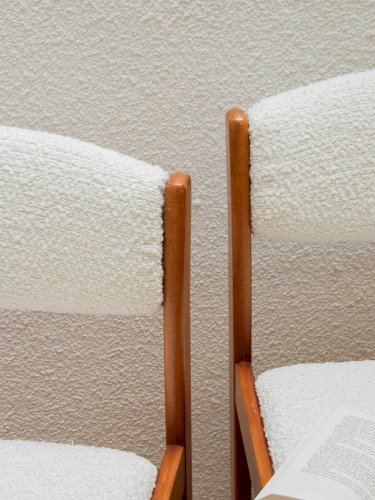 Alma, la paire de chaises en bois et tissu N°1071