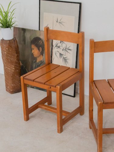 Alma, la paire de chaises en bois N°145