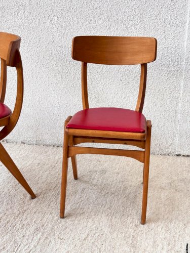 Alma, la paire de chaises en bois N°681