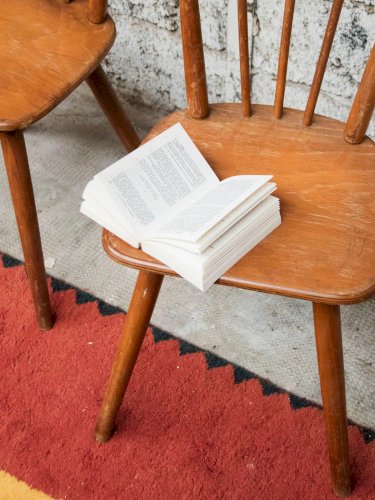 Alma, la paire de chaises en bois N°729