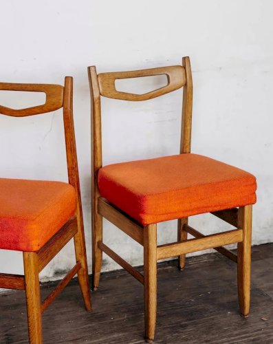 Alma, la paire de chaises en chêne N°495