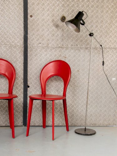 Alma, la paire de chaises en cuir N°310