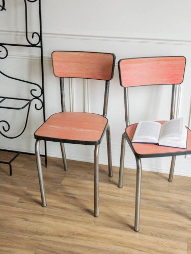 Alma, la paire de chaises en formica N°816
