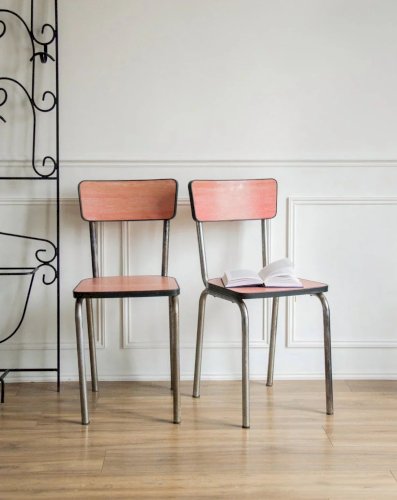 Alma, la paire de chaises en formica N°816