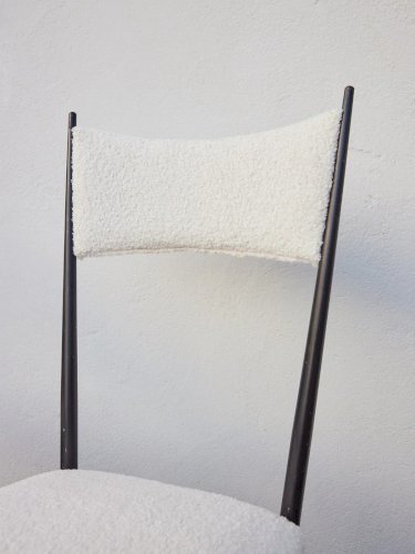 Alma, la paire de chaises en métal N°1048