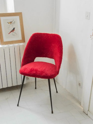 Alma, la paire de chaises en métal N°635