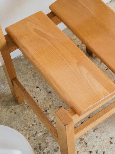 Alma, la paire de chaises en pin N°363