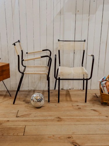 Alma, la paire de chaises en scoubidou N°1198