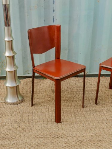 Alma, le lot de 2 chaises en cuir N°1115