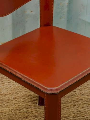 Alma, le lot de 2 chaises en cuir N°1115