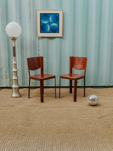 Alma, le lot de 2 chaises en cuir N°1115