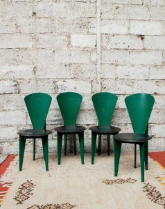 Alma, le lot de 4 chaises en simili N°990