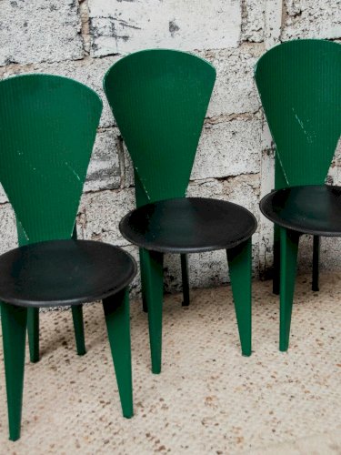 Alma, le lot de 4 chaises en simili N°990