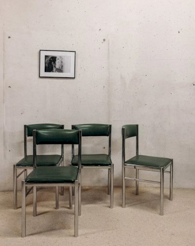 Alma, le lot de 4 chaises en skaï N°985