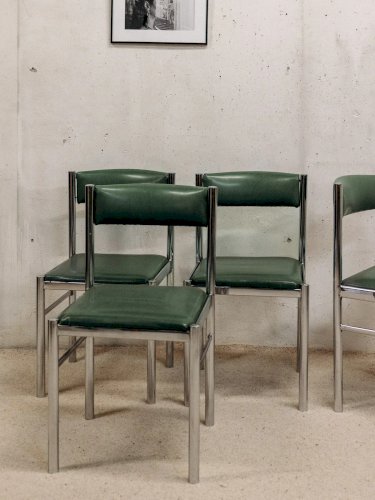 Alma, le lot de 4 chaises en skaï N°985