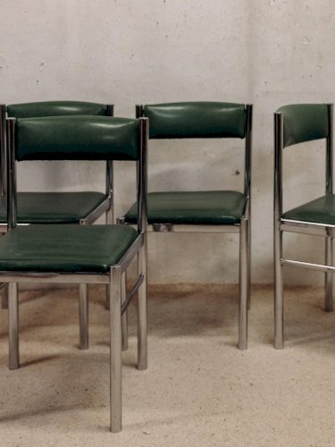 Alma, le lot de 4 chaises en skaï N°985