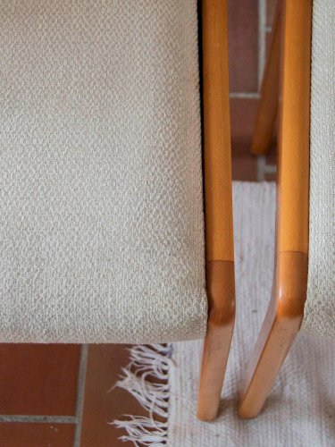 Alma, le lot de 4 chaises en tissu Baumann N°967