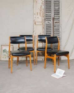 Alma, set of 4 Scandinavian chairs No. 1095