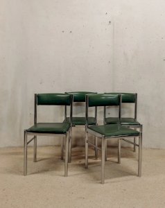 Alma, le lot de 4 chaises Space Age N°1030