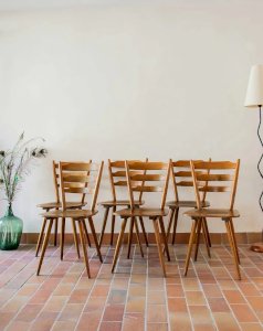 Alma, le lot de 6 chaises bistrot N°497