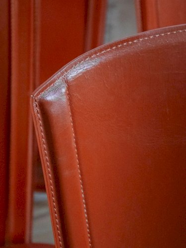 Alma, le lot de 6 chaises en cuir N°1124